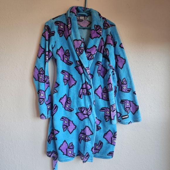 Fortnite youth XL Extra Large blue robe (small flaw) Unisex Girls, Boys - Picture 1 of 13